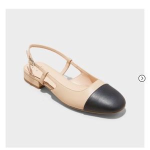 slingback ballet flat shoes